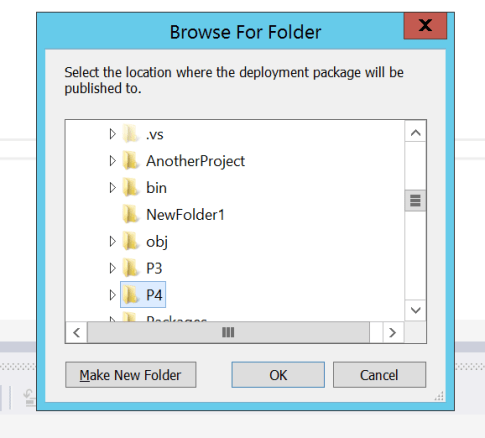 2 Select Publish Location